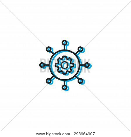 Project Or Team Management Icon Vector Design Isolated