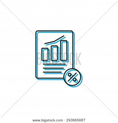 Tax Or Vat Form Icon Isolated On White Background