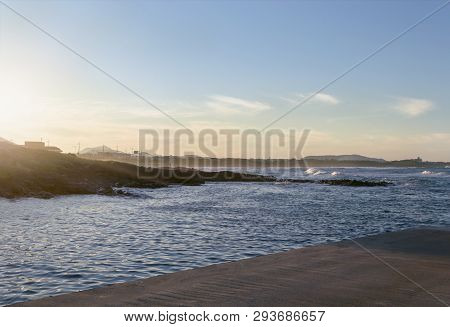Tidal Waves On Jeju Island With Sunste Skiy