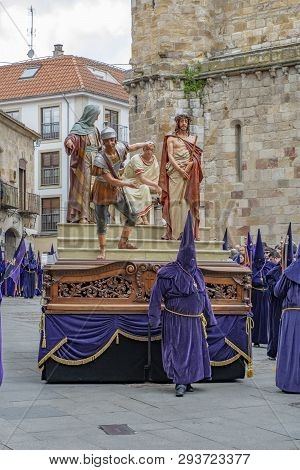 Holy Thursday Procession In Zamora, Spain