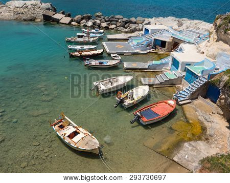 Traditional Village Mandrakia In Milos Island