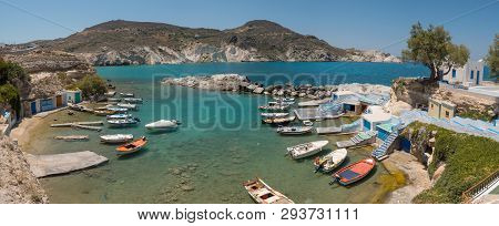 Traditional Village Mandrakia In Milos Island