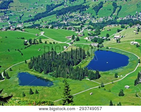 The Main And The Smaller Lake Schwendisee Or Hinterer Und Vorderer Schwendisee - Canton Of St. Galle