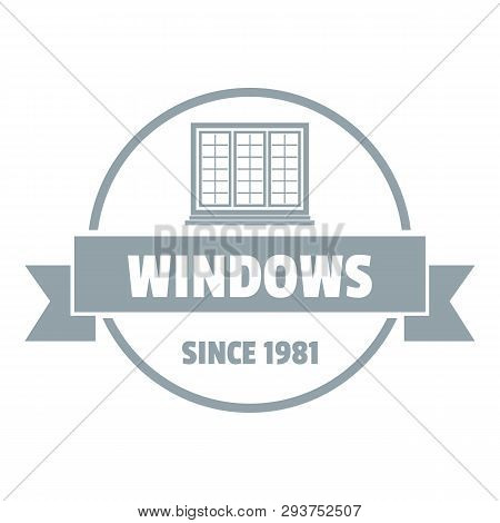 Construction Decotrative Logo. Gray Monochrome Illustration Of Construction Decotrative Logo For Web