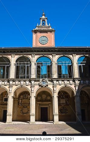 Archiginnasio van Bologna. Emilia-Romagna. Italië.