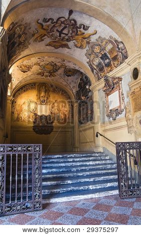 Archiginnasio van Bologna. Emilia-Romagna. Italië.