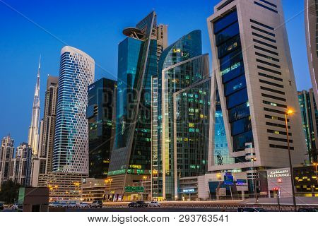 Architecture Od Business Bay In Dubai, Uae