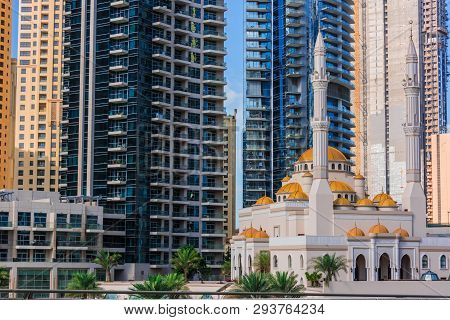 Modern Residential Architecture Of Dubai Marina, Uae