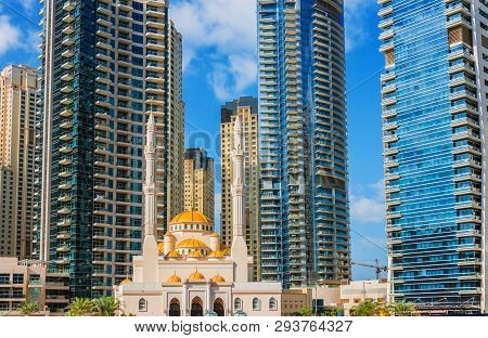 Modern Residential Architecture Of Dubai Marina, Uae
