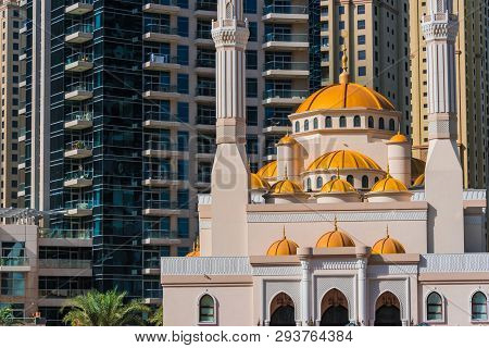 Modern Residential Architecture Of Dubai Marina, Uae