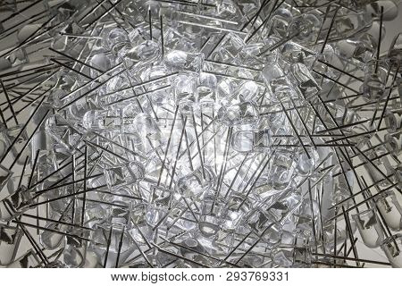 About 200 New Light-emitting Diodes Lie On Top Of Each Other On A Heap.