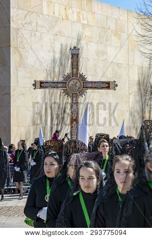 Procession Of Holy Week On Good Thursday Morning In Zamora