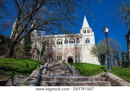 Fisherman Bastion A Terrace Located On The Buda Bank Of The Danube At The Castle Hill Built On 1902