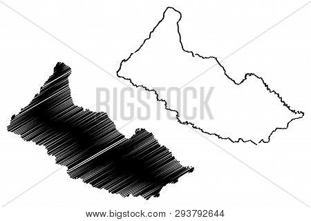 Caqueta Department (colombia, Republic Of Colombia, Departments Of Colombia) Map Vector Illustration