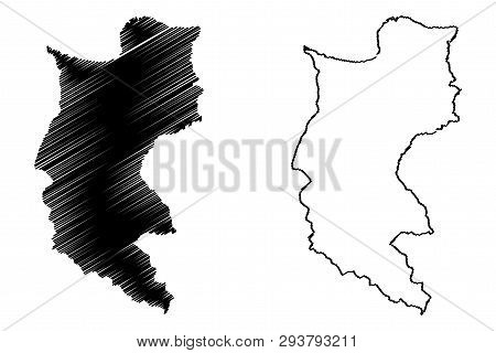 Magdalena Department (colombia, Republic Of Colombia, Departments Of Colombia) Map Vector Illustrati
