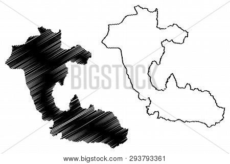 Risaralda Department (colombia, Republic Of Colombia, Departments Of Colombia) Map Vector Illustrati