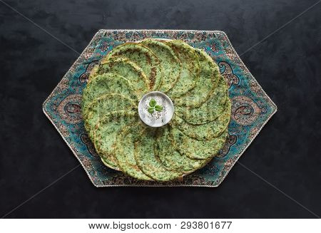 Spinach Adai - Indian Green Pancakes. Ramadan Food.