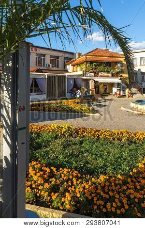 Chernomorets, Bulgaria - August 11, 2018: Typical Street Of Village Of Chernomorets, Burgas Region, 