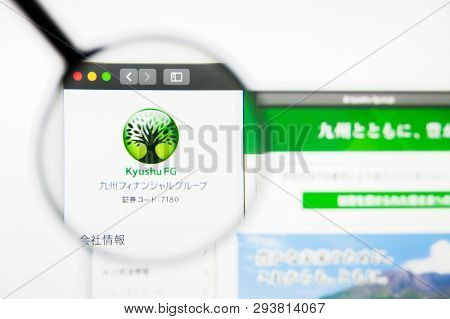 Los Angeles, California, Usa - 5 April 2019: Illustrative Editorial Of Kyushu Financial Group Websit