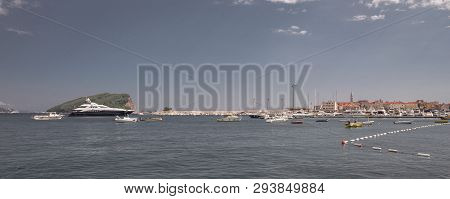 Boat Trip Along The Coast Of Budva In Montenegro