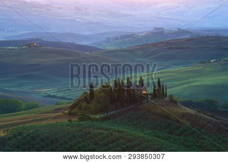 Tuscany, Italy - September 21, 2017: The Old Villa 