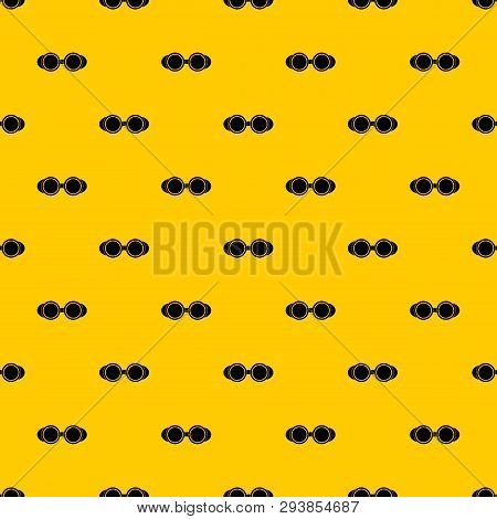 Welding Glasses Pattern Seamless Vector Repeat Geometric Yellow For Any Design