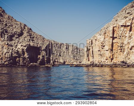 Khasab. Oman Fjords. View From The Boat