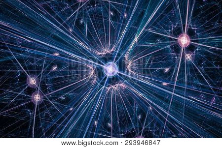 Digital Generated Image In The Form Of Abstract Geometric Shapes Of Various Shades And Colors For Us