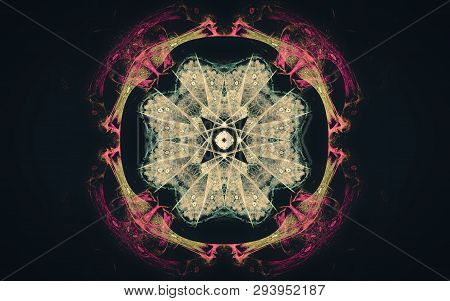 Digital Generated Image In The Form Of Abstract Geometric Shapes Of Various Shades And Colors For Us