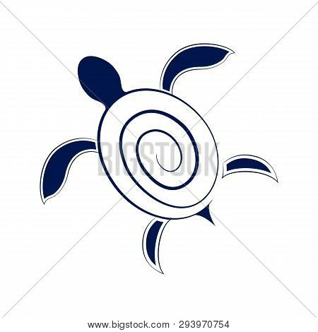 Vector Image Of An Turtle Design - Illustration.