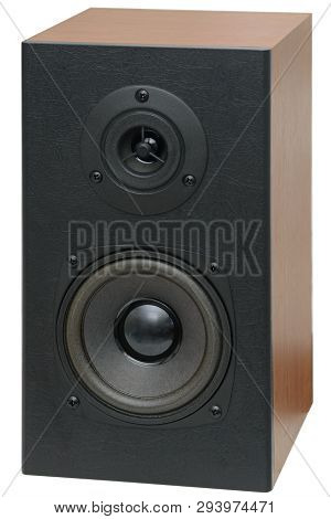Music Speakers With Two Speakers On A White Background