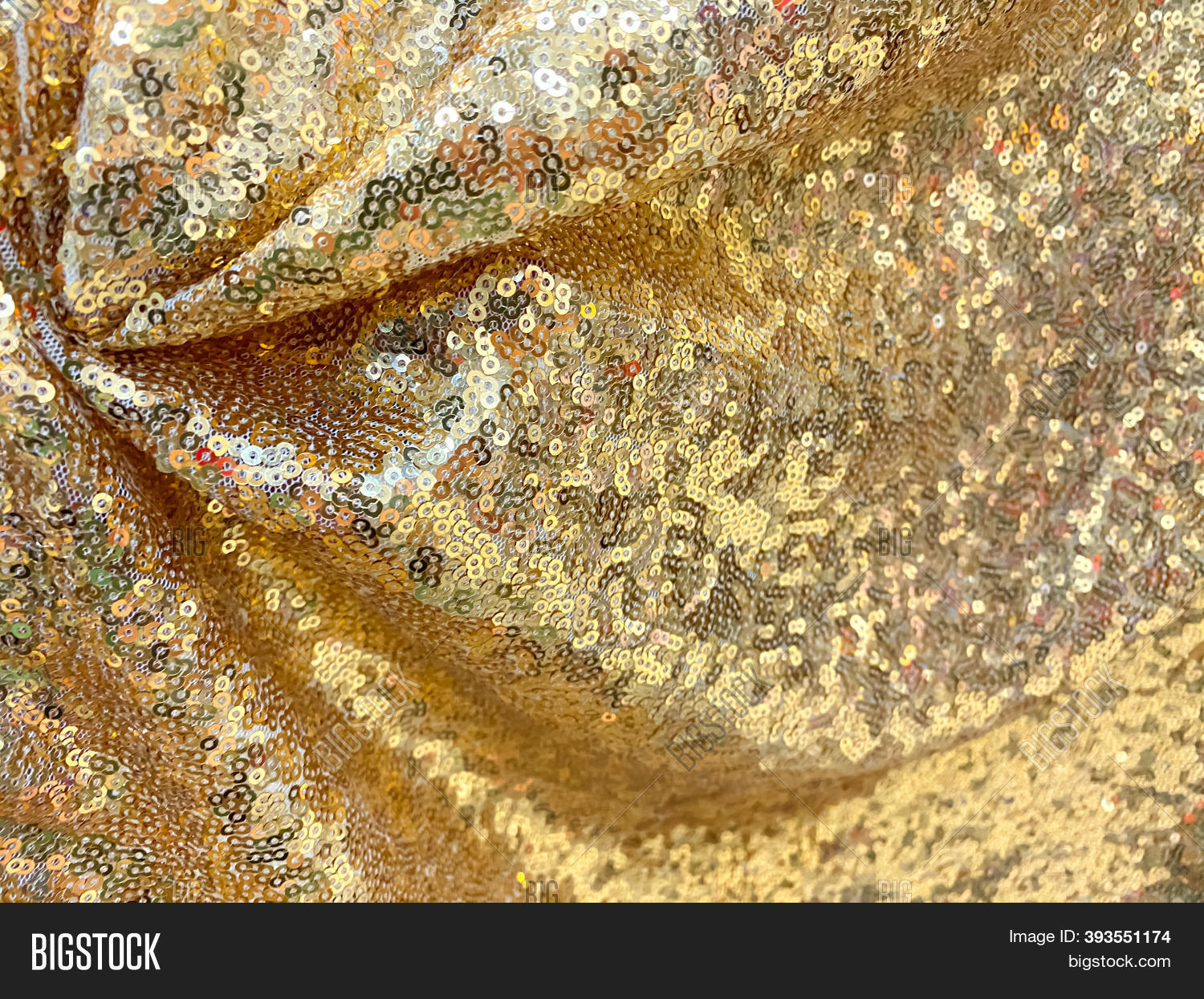 Golden Sequined Fabric Image & Photo (Free Trial) Bigstock