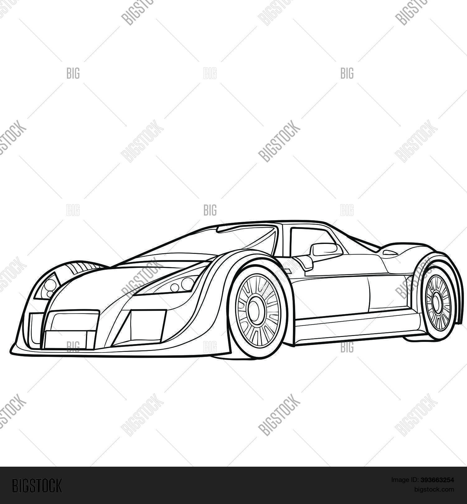 Sketch Sports Car, Vector & Photo (Free Trial) Bigstock