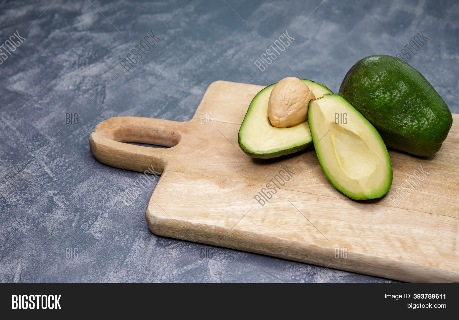 Ripe Avocado Cut Half Image Photo Free Trial Bigstock