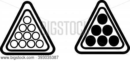 Billiard Vector Illustration Isolated On Background , Snooker, Sport, Sports