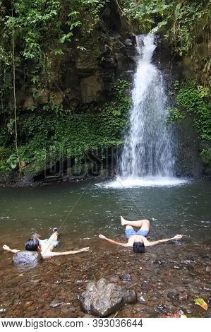 Banyuwangi, Indonesia - July 07,  2019 : The View Around Kalibendo Plantation In Banyuwangi East Jav
