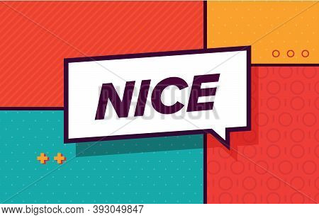 Nice In Design Banner. Vector Template For Web, Print, Presentation . Simple Banner With Minimal Phr