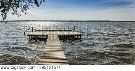 Wooden Pier On The Lake