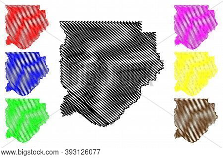 Acadia County, Louisiana (u.s. County, United States Of America, Usa, U.s., Us) Map Vector Illustrat