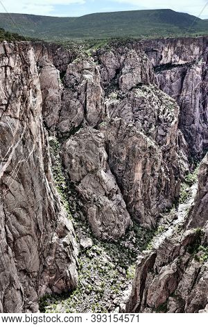 Black Canyon Of The Gunnison National Park In Usa. Colorado Nature.