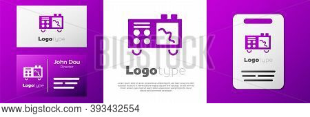 Logotype Spectrometer Icon Isolated On White Background. Logo Design Template Element. Vector
