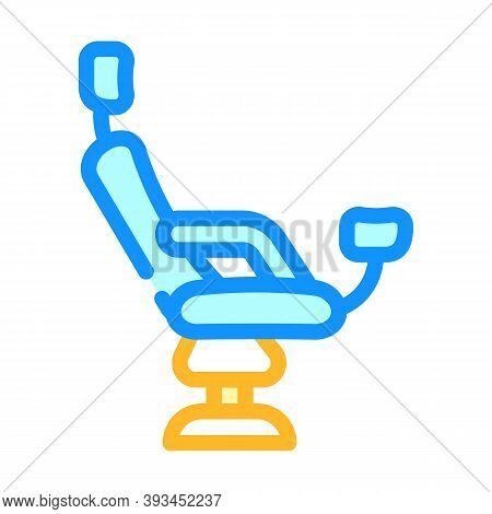 Gynecological Chair Color Icon Vector Illustration Sign