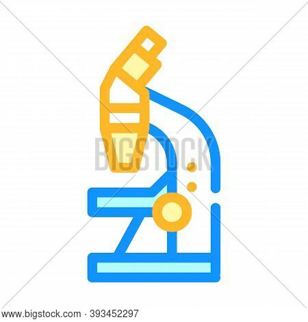 Microscope Tool Color Icon Vector Illustration Sign