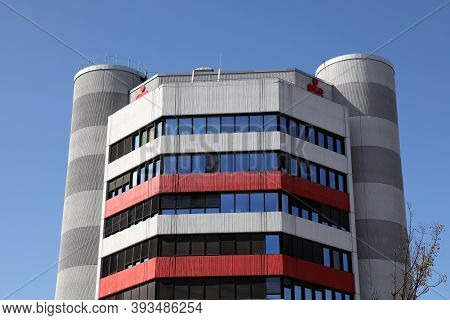 Gladbeck, Germany - September 20, 2020: Sparkasse Savings Bank Building In Gladbeck, Germany. It Is 