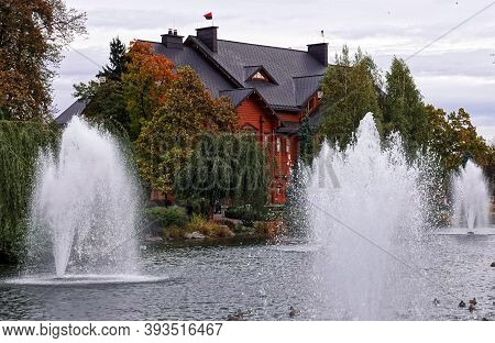 Kiev, Ukraine October 12, 2019: The Estate Of The Exiled President Of Ukraine Yanukovych In Mizhhiry