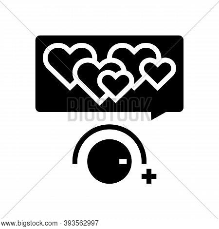 Winding Up Likes Glyph Icon Vector. Winding Up Likes Sign. Isolated Contour Symbol Black Illustratio
