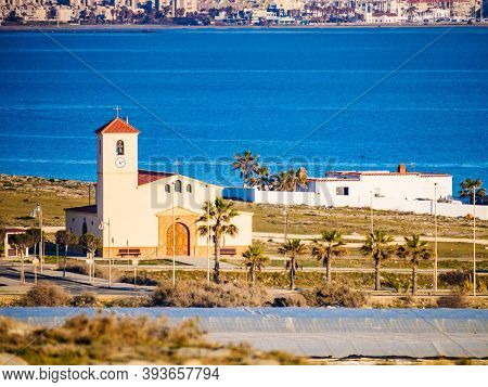 Church On Spanish Coast, Guardias Viejas Andalusia Spain