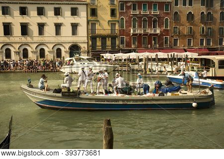 Venice, Italy, 4 September 2016. Venice Historical Regatta (regata Storica).