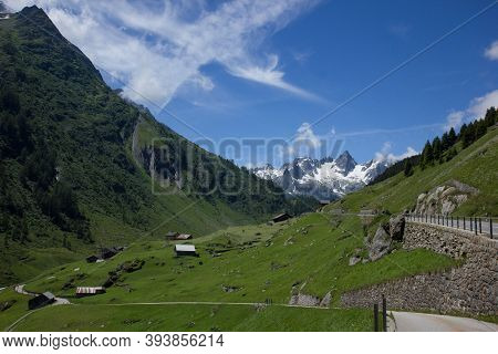 Alpine Pass Susten Between Uri And Bern