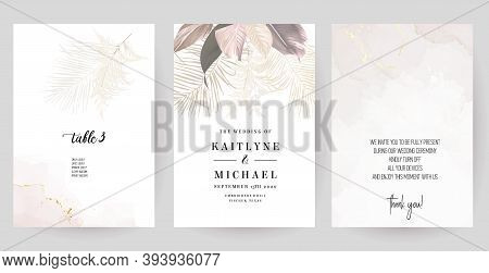 Luxurious Beige And Blush Trendy Vector Design Square Frames. Pastel Pampas Grass, Fern, Tropical Pa